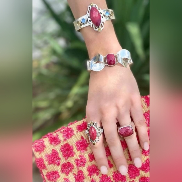 Nicky Butler RAJ Collection Ruby Citrine 925 Sterling Silver Ring Limited NWT ❤️ - Picture 7 of 14